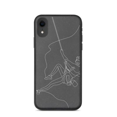 Woman Rock Climbing Biodegradable Phone Case