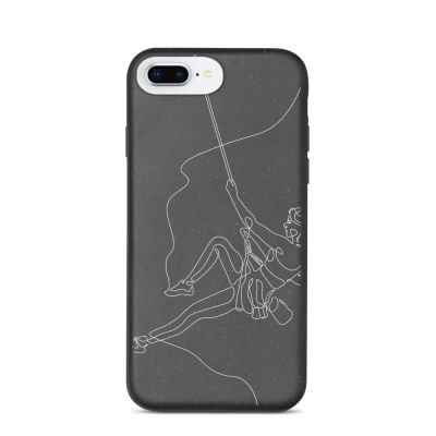 Woman Rock Climbing Biodegradable Phone Case