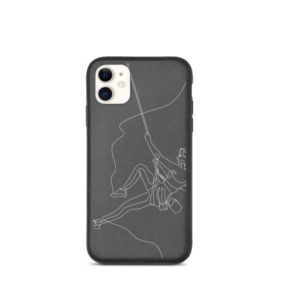 Woman Rock Climbing Biodegradable Phone Case