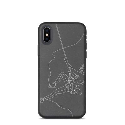 Woman Rock Climbing Biodegradable Phone Case