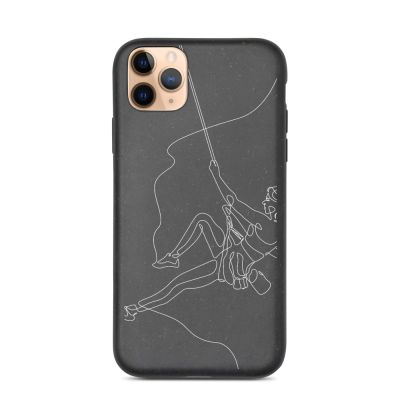 Woman Rock Climbing Biodegradable Phone Case