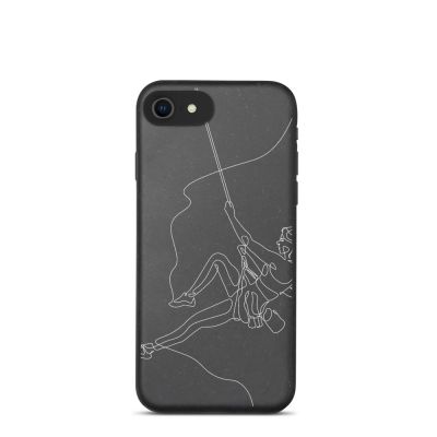 Woman Rock Climbing Biodegradable Phone Case