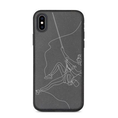 Woman Rock Climbing Biodegradable Phone Case